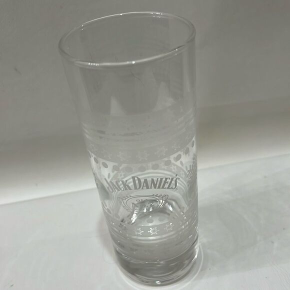 Jack Daniels Clear Glass Tumbler 10 Oz 6 1/4 In Tall 2 1/4 In Round Old No 7 - Picture 1 of 6